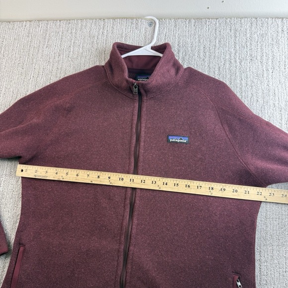 Patagonia Better Sweater Full Zip Women's Fleece Jacket Size XL Maroon - Picture 9 of 11